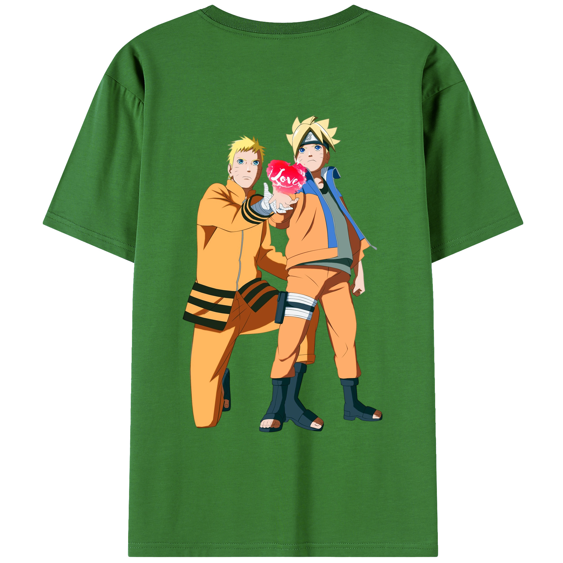（画像用） NARUTO -ナルト- うずまき ボルト Uzumaki Boruto レディース半袖Tシャツ(バックプリント)